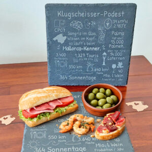 Schieferbrett Tapasteller Schieferplatte Mallorca-Fakten