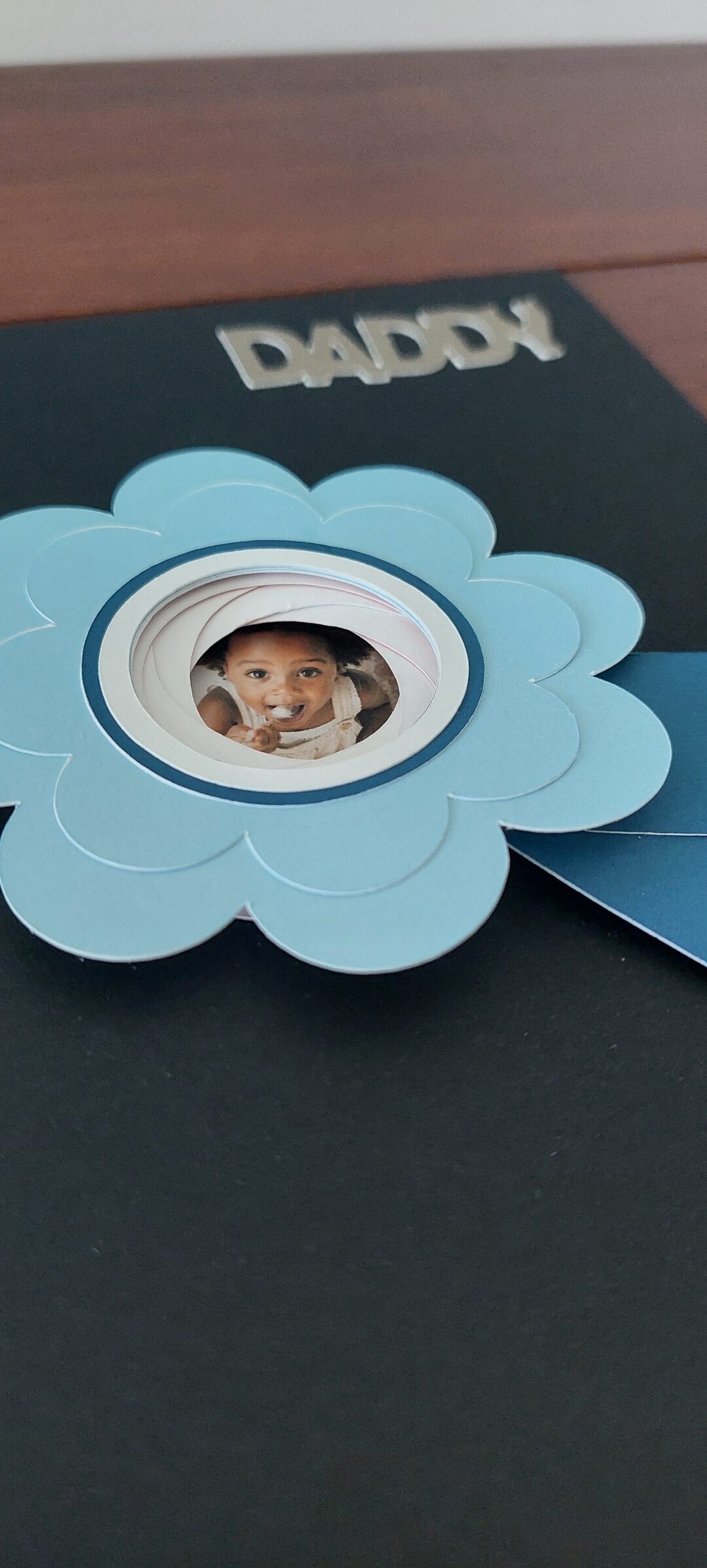 Drehbare Fotoblume für Karten & Scrapbooking Foto Reveal Flower PDF Download